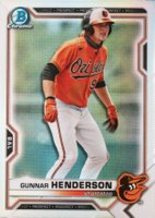 2021 Bowman Draft #BDC175 Gunnar Henderson Chrome-Refractor Baseball Card