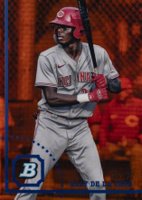 2022 Bowman Heritage Chrome Prospects #104 Elly de La Cruz Orange Refractor Baseball Card