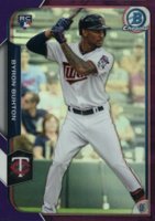 2015 Bowman Chrome #4 Byron Buxton Purple Refractor Baseball Card