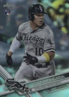 2017 Topps Chrome #75 Yoan Moncada Running-Refractor Baseball Card