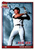 1991 Topps Tiffany #450 Wade Boggs Baseball Card
