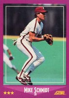 1988 Score #16 Mike Schmidt Baseball Card
