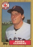 1987 Topps Tiffany #340 Roger Clemens Baseball Card