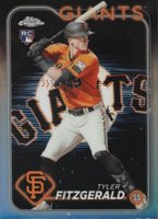2024 Topps Chrome #131 Tyler Fitzgerald Lightboard Logo Baseball Card