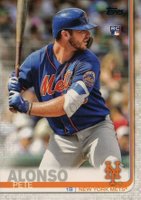 2019 Topps Complete Set #475 Pete Alonso No Sock Showing Baseball Card