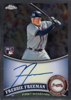 2011 Topps Chrome #173 Freddie Freeman Autograph Baseball Card
