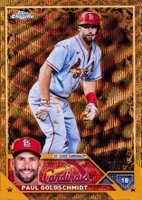 2023 Topps Gilded Collection #1 Paul Goldschmidt Wave Gold Etch Baseball Card