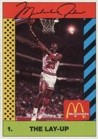 1990 McDonald's Michael Jordan #1 Michael Jordan The Lay-Up Basketball Card