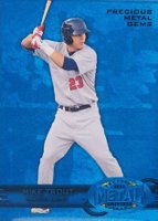 2013 Fleer Precious Metal Gems Industry Summit #LV1 Mike Trout Blue Baseball Card