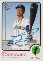 2022 Topps Heritage Real One Autographs #ROAJR Julio Rodriguez Baseball Card