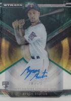 2015 Topps Strata Autographs  #SA-BBU Byron Buxton Green Baseball Card