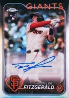 2024 Topps Chrome Update Chrome Baseball Update Series Autographs #ACTF Tyler Fitzgerald Refractor Baseball Card