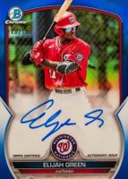 2023 Bowman Chrome Prospect Autographs #CPAEG Elijah Green Blue Refractor Baseball Card