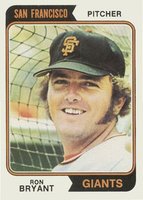 1974 Topps #104 Ron Bryant Baseball Card