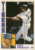 1984 Topps Traded Tiffany #11T Dave Bergman Baseball Card