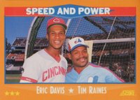 1988 Score Glossy #649 Speed and Power Baseball Card