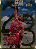 1996 Upper Deck Jordan Flying High Metal #9 Michael Jordan Basketball Card
