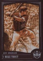 2018 Panini Diamond Kings #70 Mike Trout Sepia-Brown Frame Baseball Card