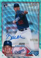 2023 Topps Chrome Update Autograph #RABM Bobby Miller Aqua Wave Baseball Card