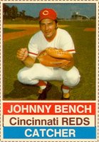 1976 Hostess #22 Johnny Bench Hand Cut Baseball Card