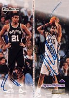 1998 Stadium Club CO-Signers #CO18 Tim Duncan/Jayson Williams Basketball Card
