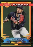2021 Topps Finest Flashbacks #176 Ronald Acuna Jr. Baseball Card