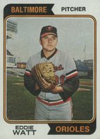 1974 Topps #534 Eddie Watt Baseball Card