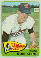 1965 Topps #56 Ron Kline Baseball Card