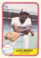 1981 Fleer #421 Lloyd Moseby Baseball Card