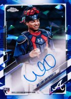2021 Topps Chrome Sapphire Rookie Autographs #RAWC William Contreras Baseball Card