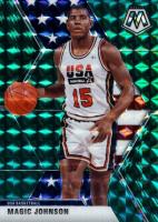 2019 Panini Mosaic #255 Magic Johnson Green Mosaic Basketball Card