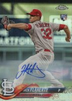 2018 Topps Chrome Update #HMT18 Jack Flaherty Autograph-Refractor Baseball Card