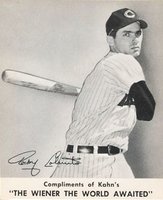 1959 Kahn's Wieners # Rocky Colavito Baseball Card