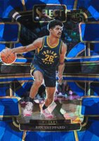 2023 Panini Select #94 Ben Sheppard Blue Cracked Ice Basketball Card