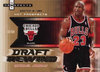 2006 Fleer Hot Prospects Draft Rewind #DR-MJ Michael Jordan Basketball Card