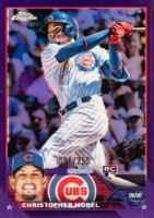 2023 Topps Chrome #198 Christopher Morel Purple Refractor Baseball Card