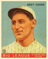 1933 Goudey World Wide Gum #52 Andy Cohen Baseball Card