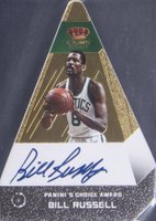 2012 Panini Preferred #10 Bill Russell Gold-Autograph Basketball Card