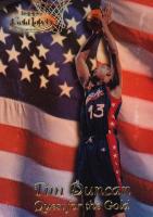 1999 Topps Gold Label Quest for the Gold #Q6 Tim Duncan Gold Label Basketball Card