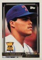 1992 Topps Gold #78 Ivan Rodriguez Winner Baseball Card