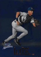 1999 Fleer Brilliants #2B Derek Jeter Blue Baseball Card