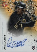 2022 Topps Pristine Pristine Autographs #PA-ONC Oneil Cruz Gold Refractor Baseball Card