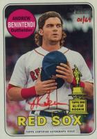 2018 Topps Heritage Real One Autographs #ABE Andrew Benintendi Red Ink Baseball Card
