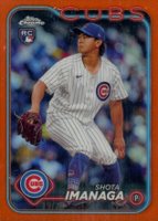 2024 Topps Chrome #121 Shota Imanaga Orange Refractor Baseball Card