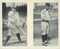 1900 Postcards & Trade # 1924 Knight Motors Inc. Babe Ruth & Ty Cobb Uncut Panel Baseball Card