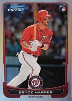 2012 Bowman Chrome Draft #10 Bryce Harper Refractor Baseball Card