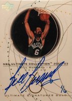 2002 Ultimate Collection Ultimate Signatures #BR-S Bill Russell Gold Basketball Card