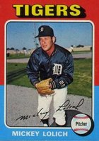 1975 Topps #245 Mickey Lolich Baseball Card