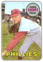 1969 Topps #395 Chris Short Baseball Card
