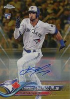 2018 Topps Chrome Update #HMT11 Lourdes Gurriel Jr. Autograph-Gold Refractor Baseball Card